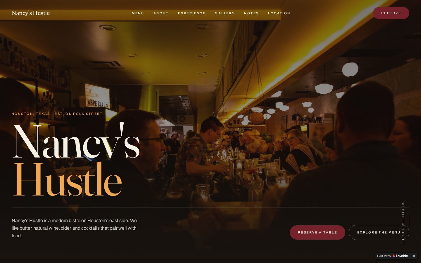 NANCY'S HUSTLE — website concept by Quantiva Solutions